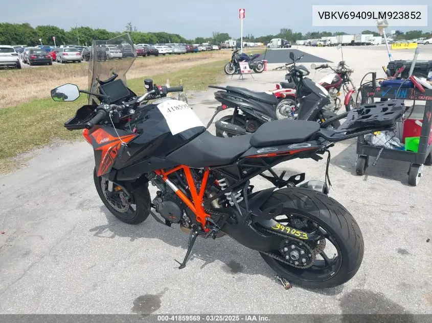 2020 Ktm 1290 Super Duke Gt VIN: VBKV69409LM923852 Lot: 41859569
