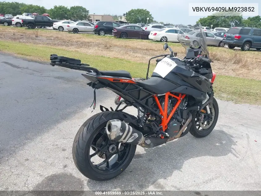2020 Ktm 1290 Super Duke Gt VIN: VBKV69409LM923852 Lot: 41859569
