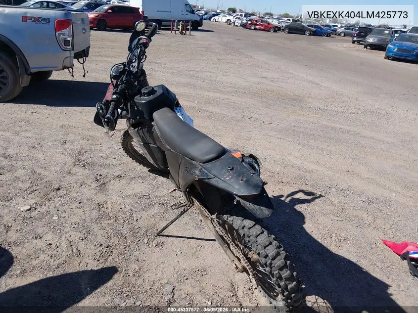 2020 Ktm 500 Exc-F Six Days VIN: VBKEXK404LM425773 Lot: 45337577