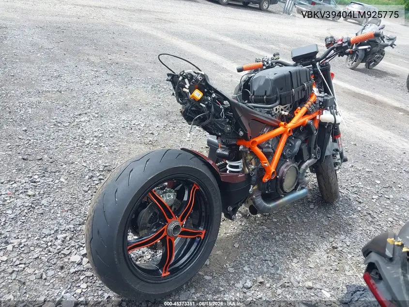 2020 Ktm 1290 Super Duke R VIN: VBKV39404LM925775 Lot: 45373351