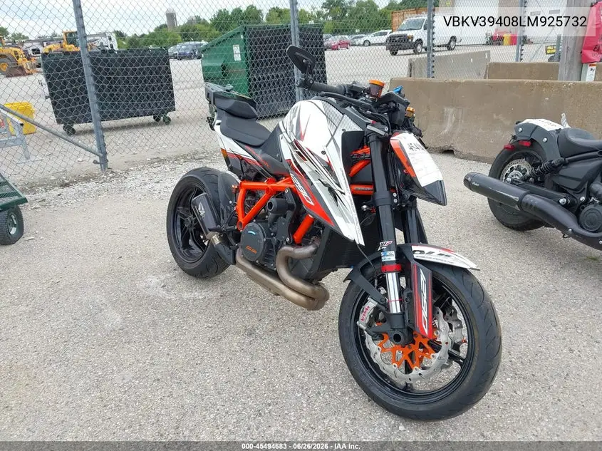 2020 Ktm 1290 Super Duke R VIN: VBKV39408LM925732 Lot: 45494683