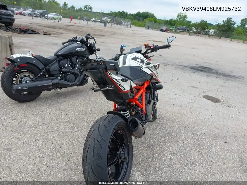 2020 Ktm 1290 Super Duke R VIN: VBKV39408LM925732 Lot: 45494683