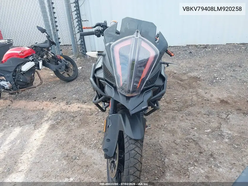 2020 Ktm 1290 Super Adventure S VIN: VBKV79408LM920258 Lot: 45533280