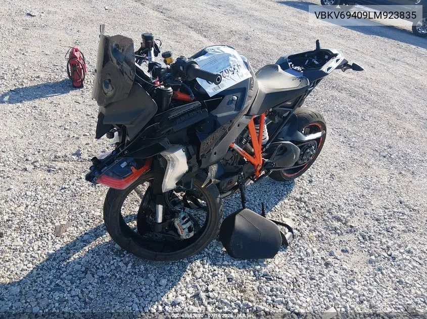 2020 Ktm 1290 Super Duke Gt VIN: VBKV69409LM923835 Lot: 45562690