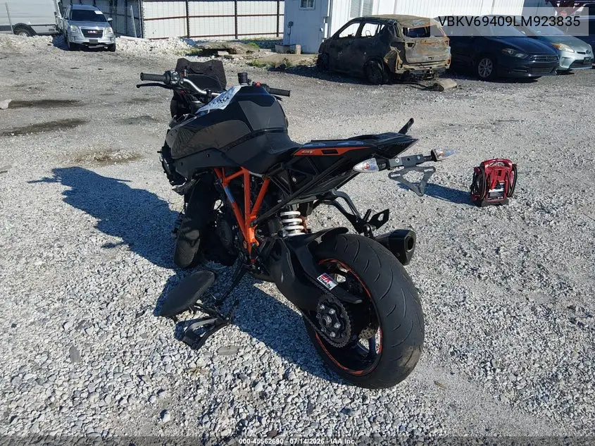 2020 Ktm 1290 Super Duke Gt VIN: VBKV69409LM923835 Lot: 45562690