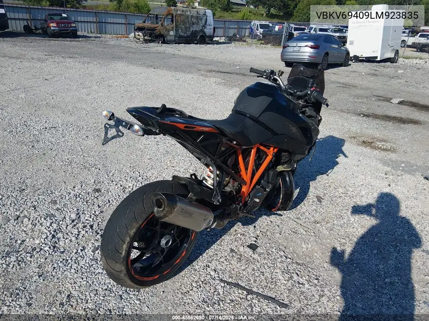 2020 Ktm 1290 Super Duke Gt VIN: VBKV69409LM923835 Lot: 45562690