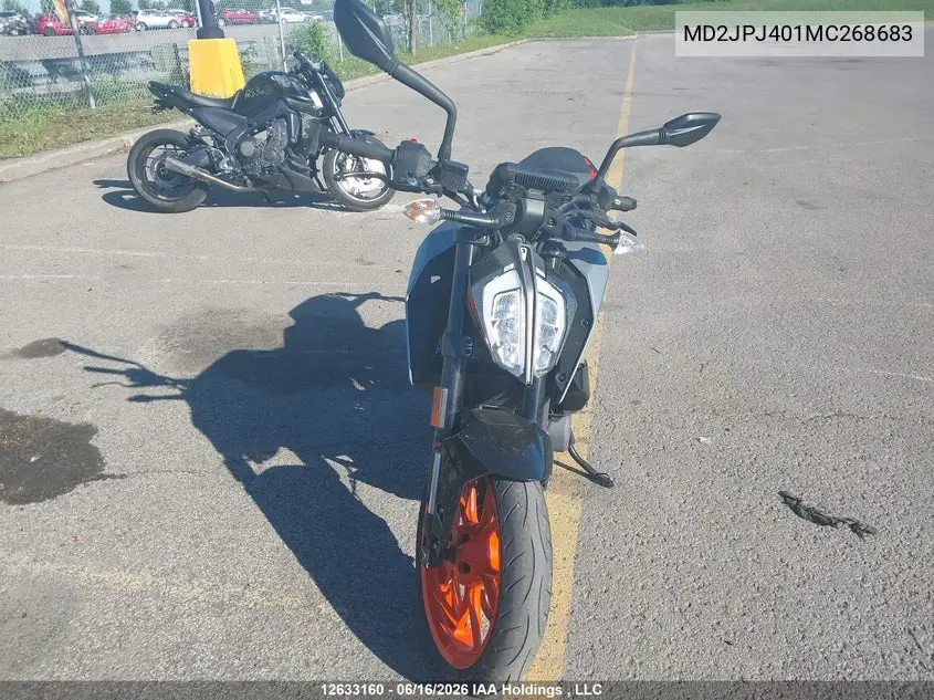 2021 Ktm 390 Duke VIN: MD2JPJ401MC268683 Lot: 12633160