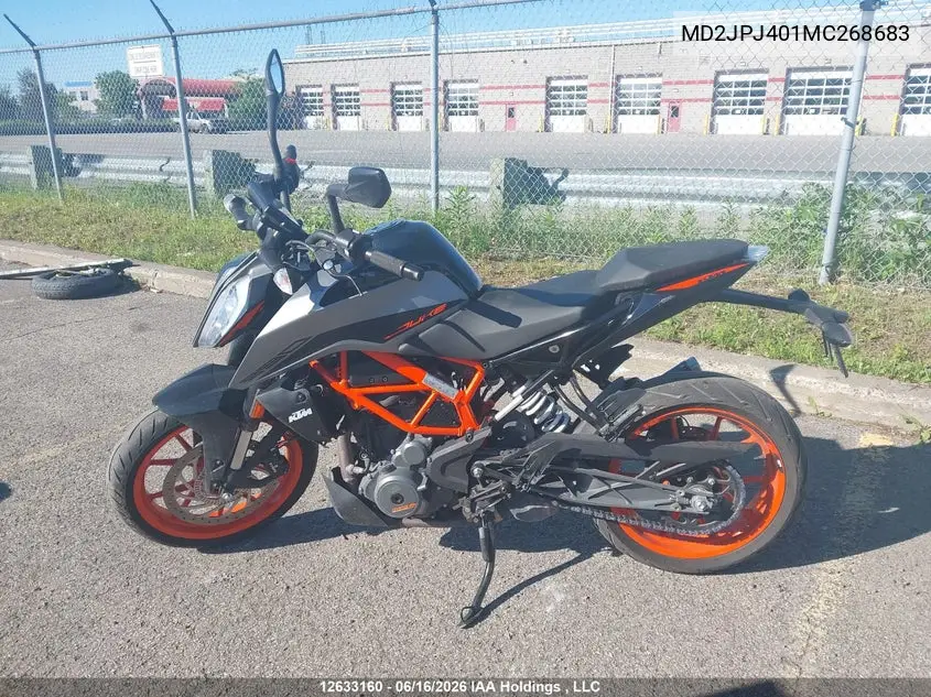 2021 Ktm 390 Duke VIN: MD2JPJ401MC268683 Lot: 12633160