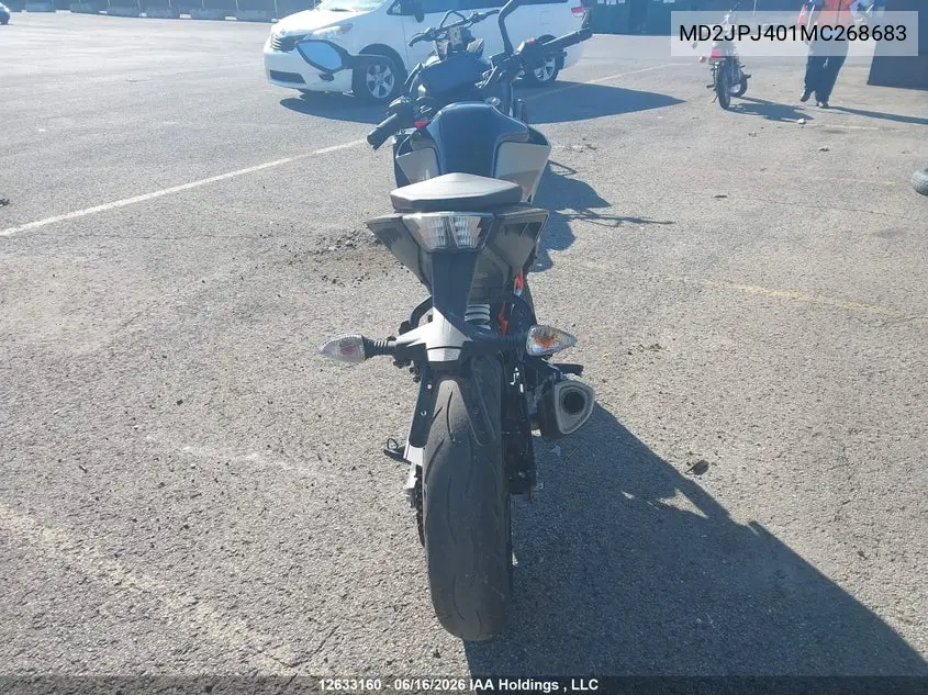 2021 Ktm 390 Duke VIN: MD2JPJ401MC268683 Lot: 12633160