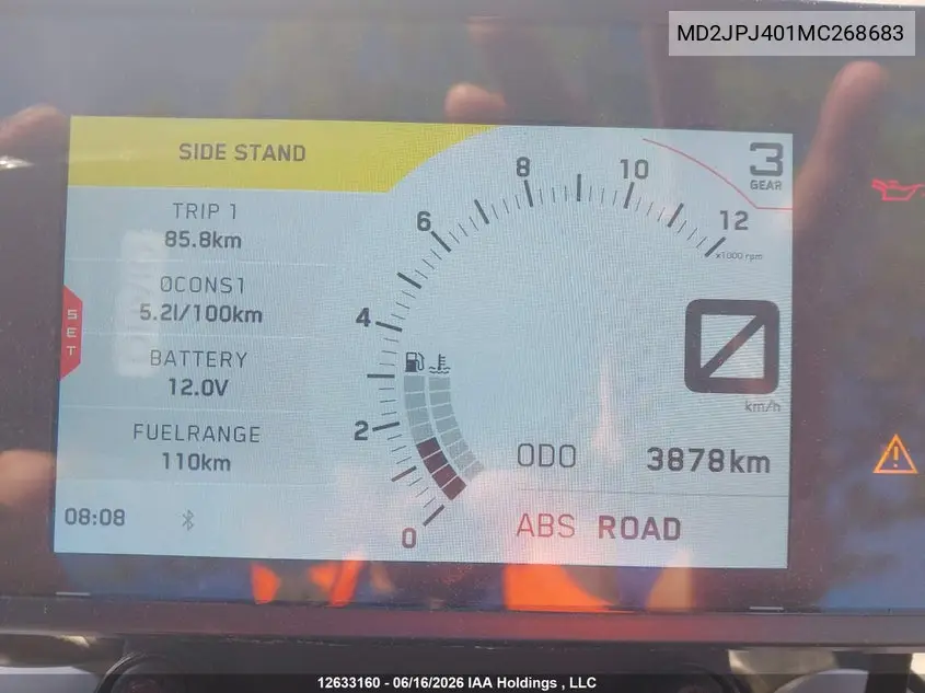 2021 Ktm 390 Duke VIN: MD2JPJ401MC268683 Lot: 12633160