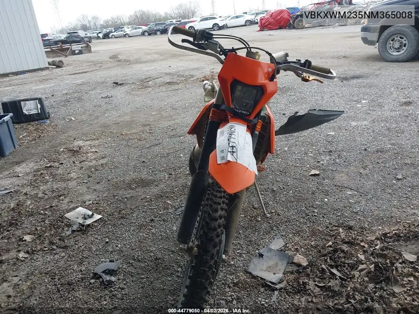 2022 Ktm 300 Xc-W Tpi VIN: VBKXWM235NM365008 Lot: 44779050