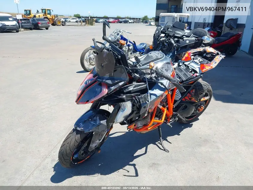 2023 Ktm 1290 Super Duke Gt VIN: VBKV69404PM967411 Lot: 45103392