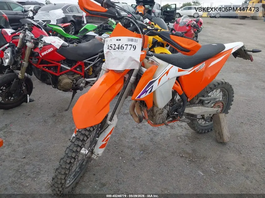 2023 Ktm 500 Exc-F Six Days VIN: VBKEXK406PM447473 Lot: 45246779