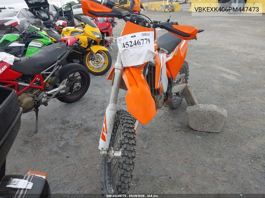 2023 Ktm 500 Exc-F Six Days VIN: VBKEXK406PM447473 Lot: 45246779