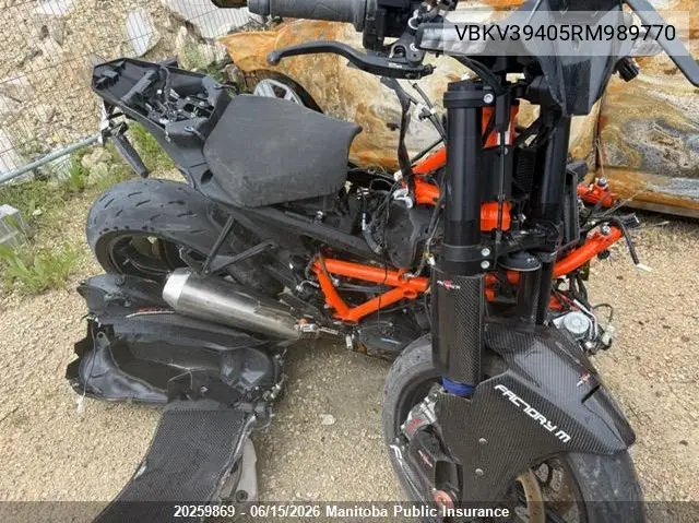 2024 Ktm 1390 Super Duke R Evo VIN: VBKV39405RM989770 Lot: 20259869