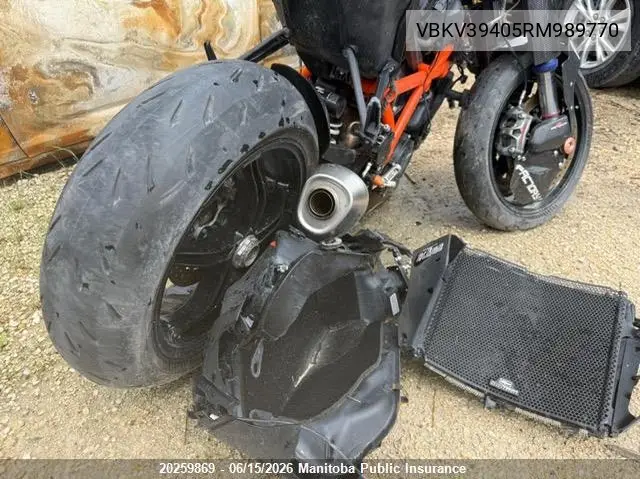 2024 Ktm 1390 Super Duke R Evo VIN: VBKV39405RM989770 Lot: 20259869