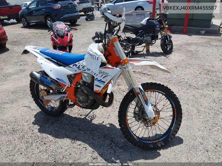 2024 Ktm 500 Exc-F/Xw-F/Exc-F Six Days VIN: VBKEXJ40XRM455587 Lot: 45500313