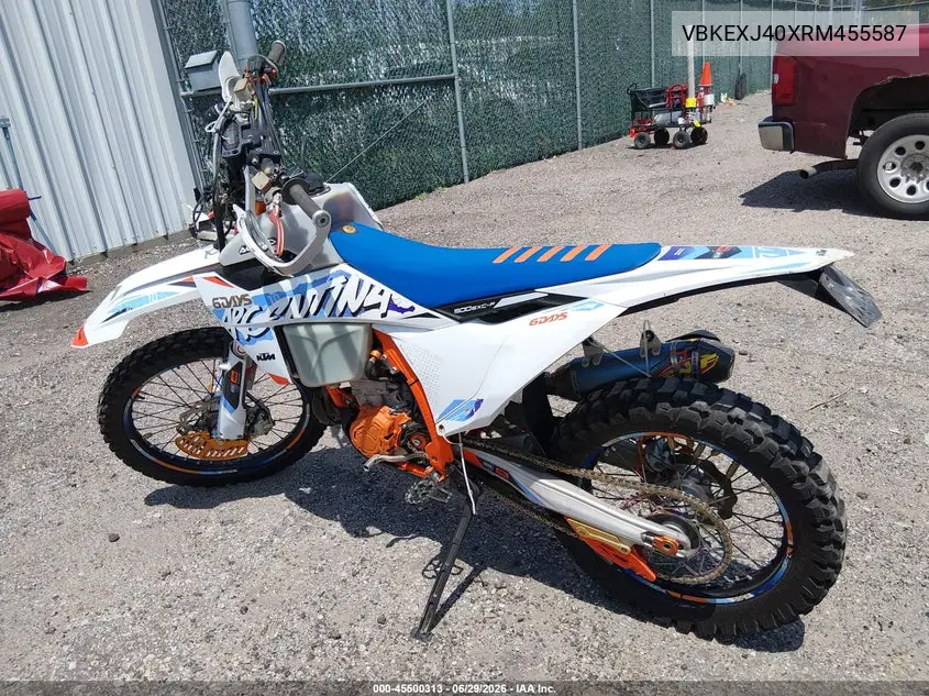2024 Ktm 500 Exc-F/Xw-F/Exc-F Six Days VIN: VBKEXJ40XRM455587 Lot: 45500313