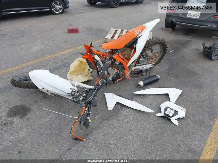 2025 Ktm 500 Exc-F/Xw-F/Exc-F Six Days VIN: VBKEXJ405SM467586 Lot: 45458133