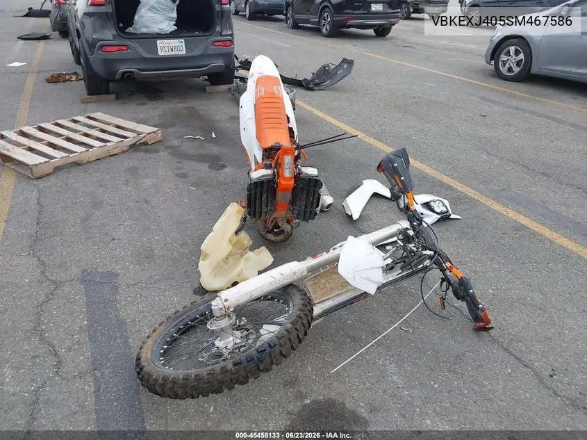 2025 Ktm 500 Exc-F/Xw-F/Exc-F Six Days VIN: VBKEXJ405SM467586 Lot: 45458133