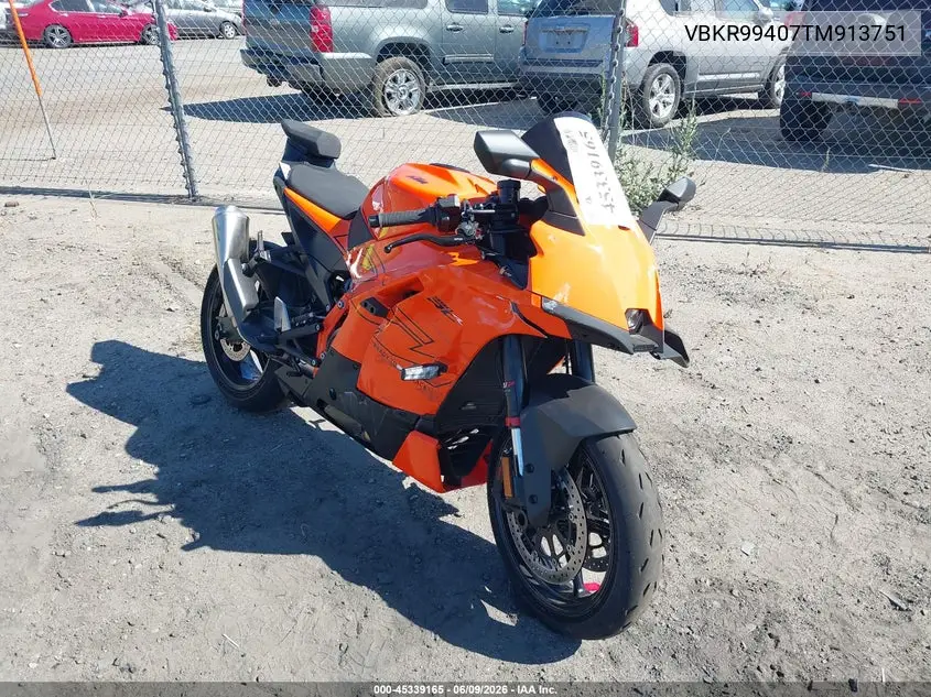 2026 Ktm 990 Rc R VIN: VBKR99407TM913751 Lot: 45339165