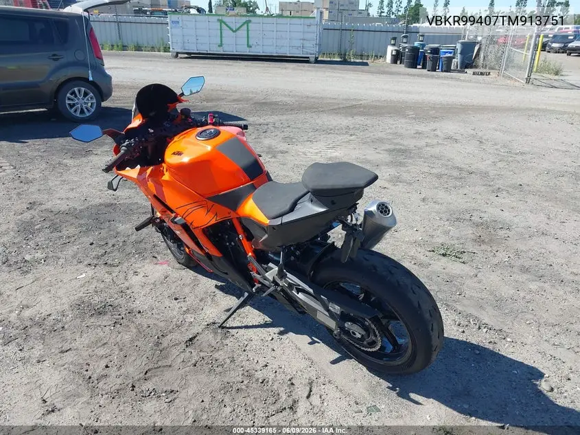 2026 Ktm 990 Rc R VIN: VBKR99407TM913751 Lot: 45339165