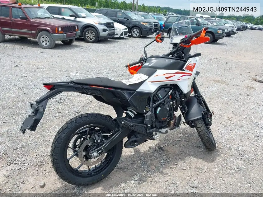 2026 Ktm 390 Adventure VIN: MD2JGJ409TN244943 Lot: 45429003