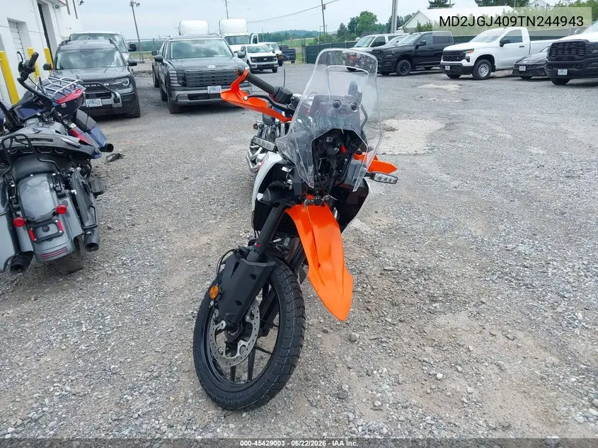 2026 Ktm 390 Adventure VIN: MD2JGJ409TN244943 Lot: 45429003