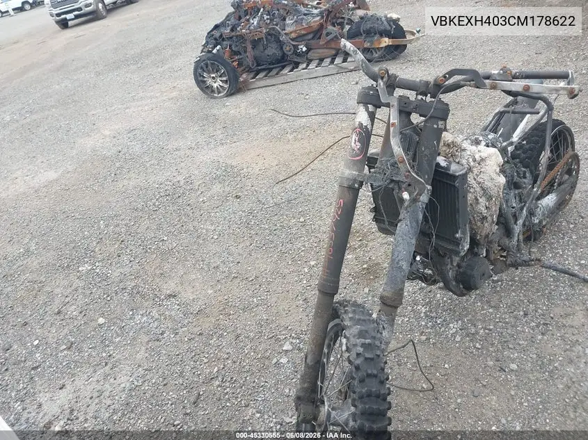 2012 Ktm 250 Exc-F VIN: VBKEXH403CM178622 Lot: 45330555