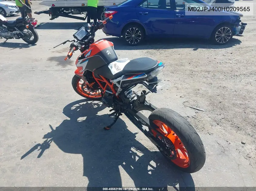 2017 Ktm 390 Duke VIN: MD2JPJ400HC209565 Lot: 45582196