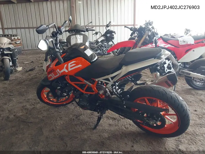 2018 Ktm 390 Duke VIN: MD2JPJ402JC276903 Lot: 45630549