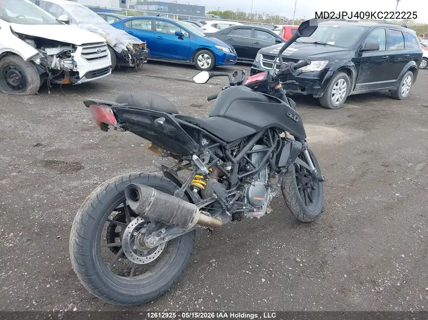 2019 Ktm 390 Duke VIN: MD2JPJ409KC222225 Lot: 12612925