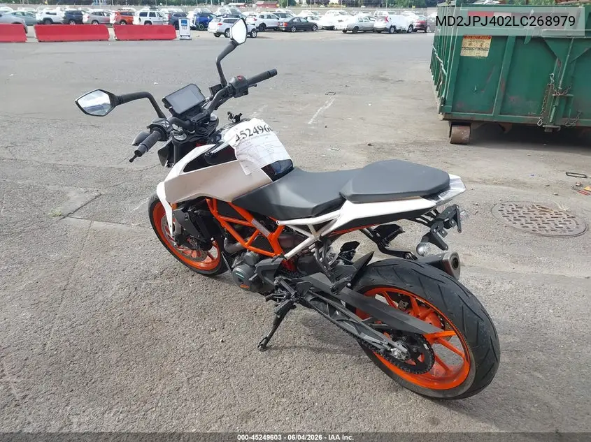 2020 Ktm 390 Duke VIN: MD2JPJ402LC268979 Lot: 45249603