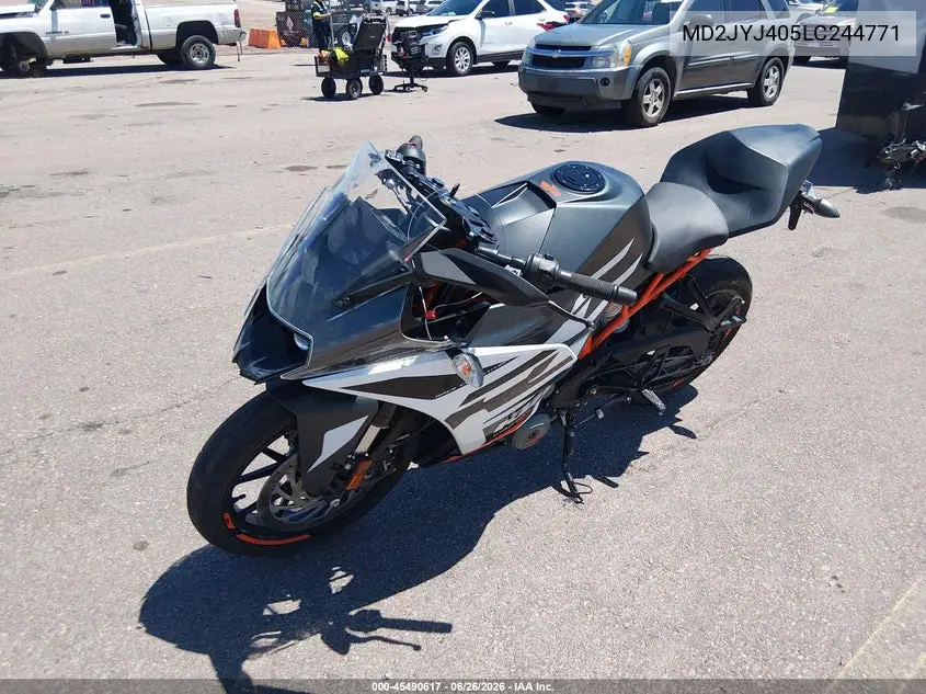 2020 Ktm 390 Rc VIN: MD2JYJ405LC244771 Lot: 45490617