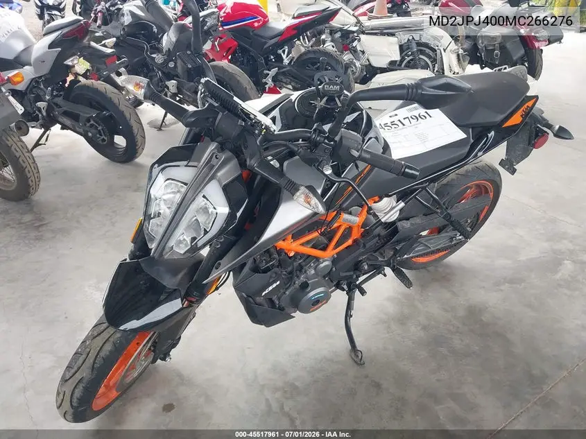 2021 Ktm 390 Duke VIN: MD2JPJ400MC266276 Lot: 45517961