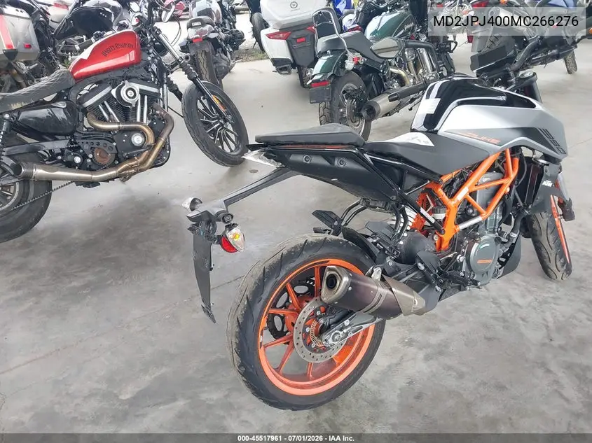 2021 Ktm 390 Duke VIN: MD2JPJ400MC266276 Lot: 45517961