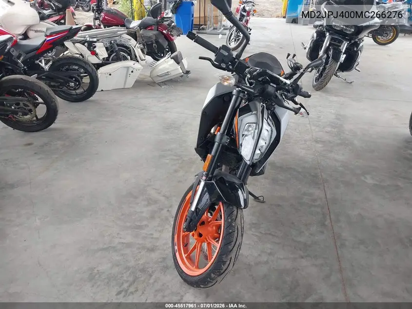 2021 Ktm 390 Duke VIN: MD2JPJ400MC266276 Lot: 45517961