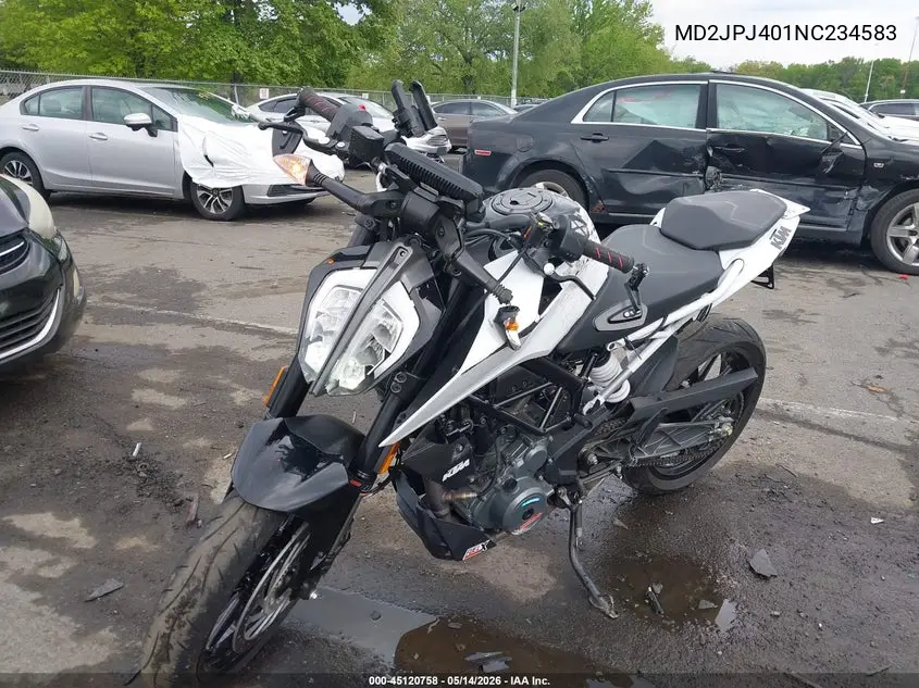 2022 Ktm 390 Duke VIN: MD2JPJ401NC234583 Lot: 45120758