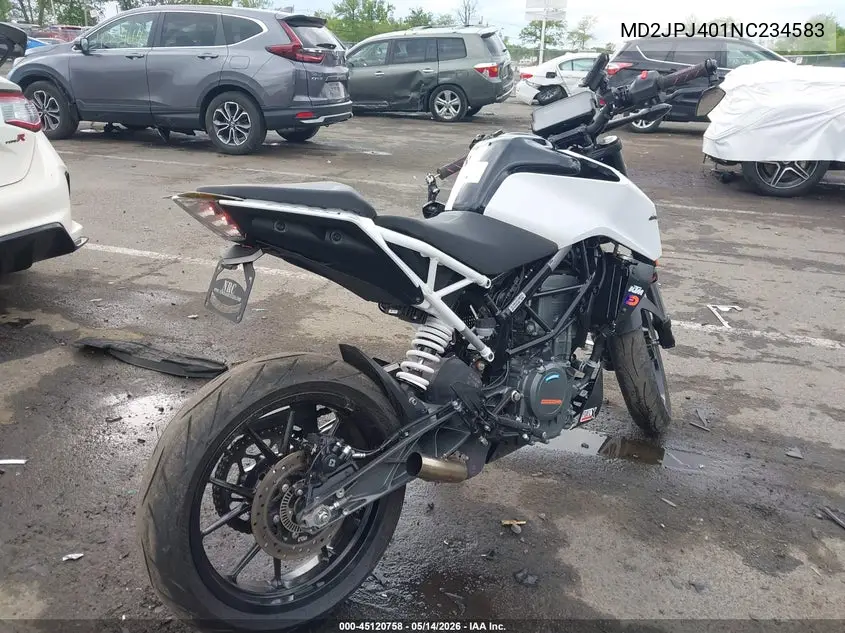 2022 Ktm 390 Duke VIN: MD2JPJ401NC234583 Lot: 45120758