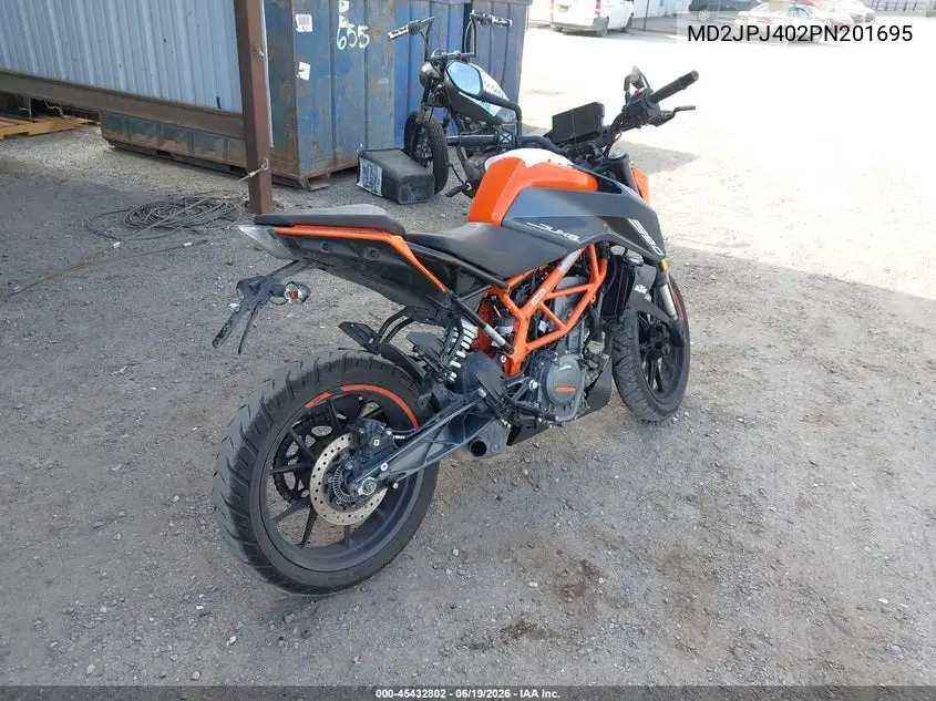 2023 Ktm 390 Duke VIN: MD2JPJ402PN201695 Lot: 45432802