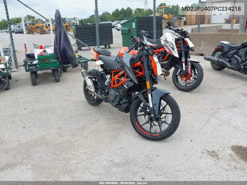 2023 Ktm 390 Duke VIN: MD2JPJ407PC234218 Lot: 45504886