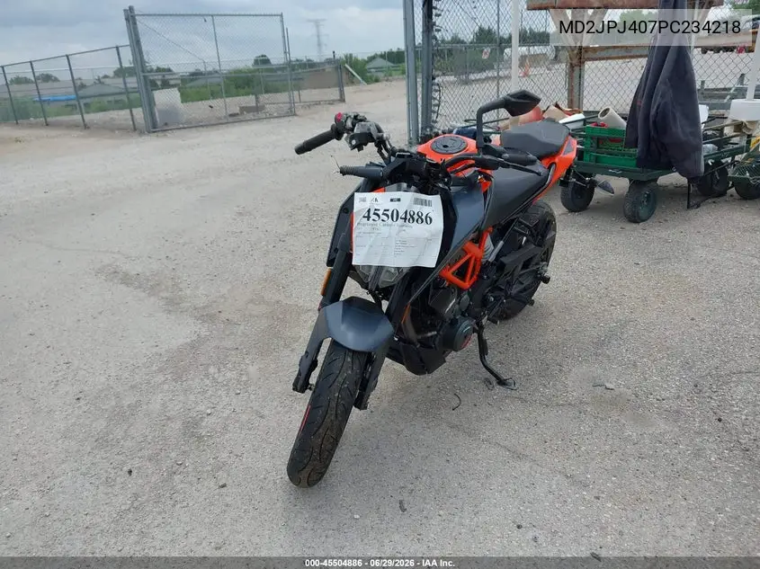 2023 Ktm 390 Duke VIN: MD2JPJ407PC234218 Lot: 45504886