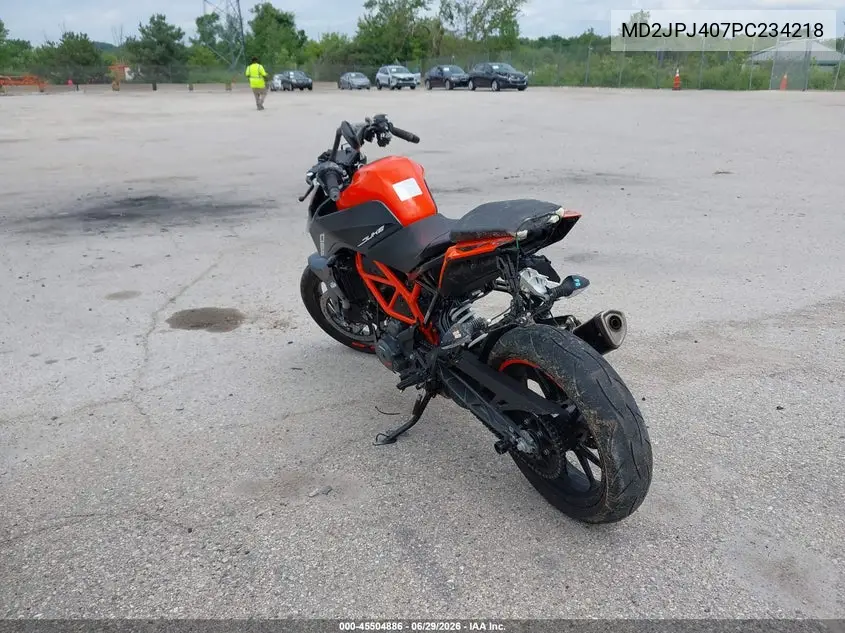 2023 Ktm 390 Duke VIN: MD2JPJ407PC234218 Lot: 45504886