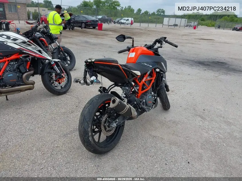 2023 Ktm 390 Duke VIN: MD2JPJ407PC234218 Lot: 45504886