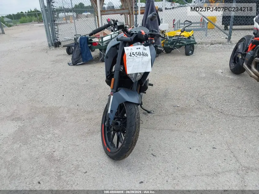 2023 Ktm 390 Duke VIN: MD2JPJ407PC234218 Lot: 45504886