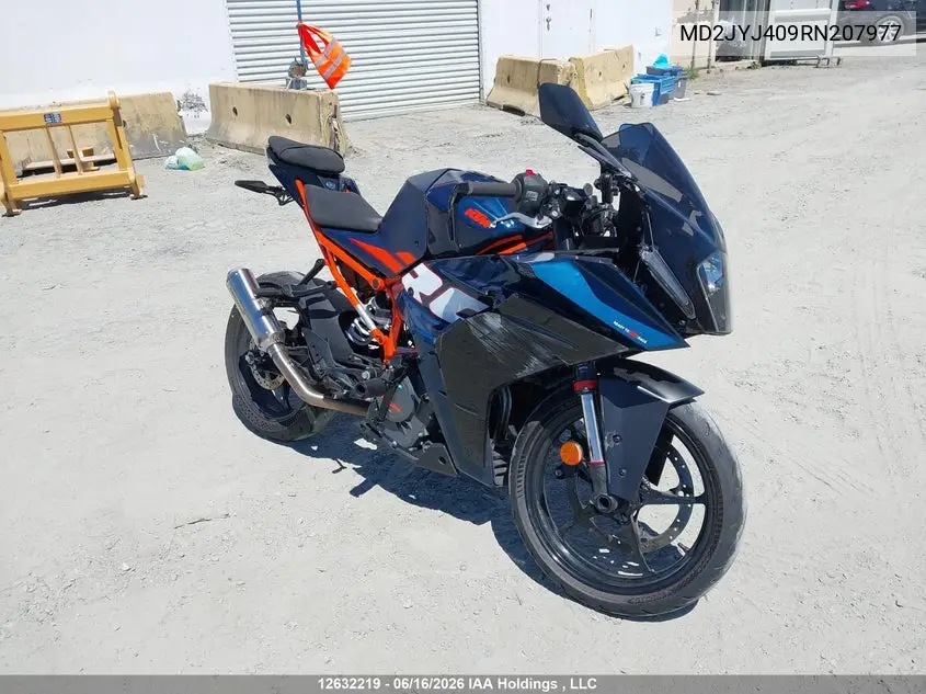 2024 Ktm 390 Rc VIN: MD2JYJ409RN207977 Lot: 12632219