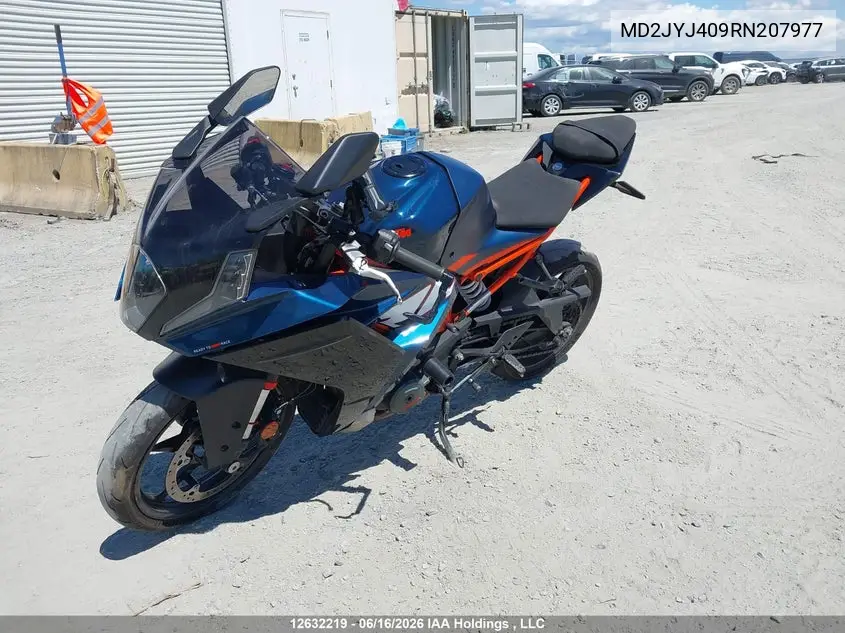 2024 Ktm 390 Rc VIN: MD2JYJ409RN207977 Lot: 12632219