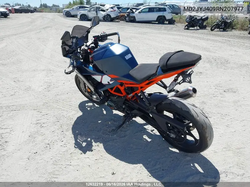 2024 Ktm 390 Rc VIN: MD2JYJ409RN207977 Lot: 12632219
