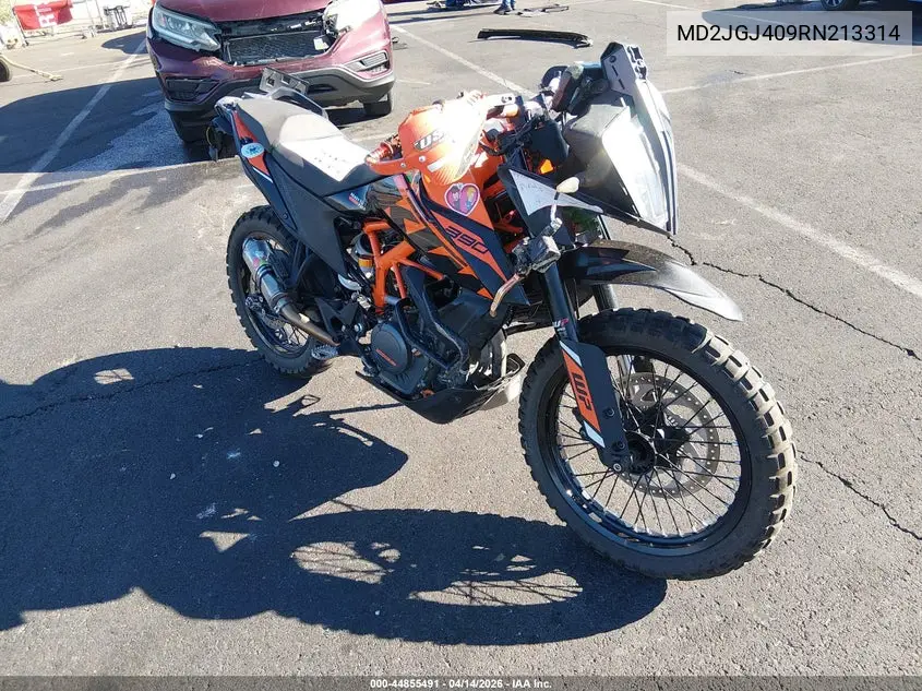 2024 Ktm 390 Adventure VIN: MD2JGJ409RN213314 Lot: 44855491