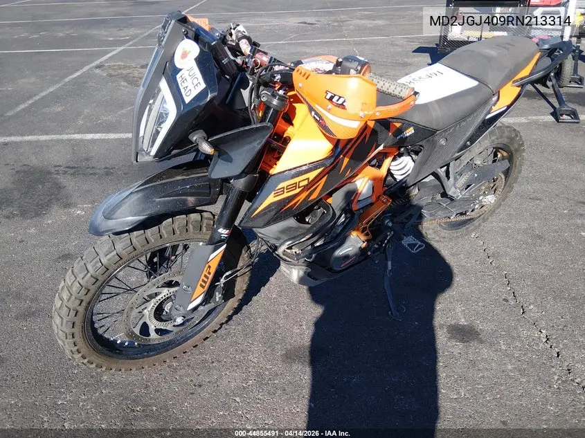 2024 Ktm 390 Adventure VIN: MD2JGJ409RN213314 Lot: 44855491